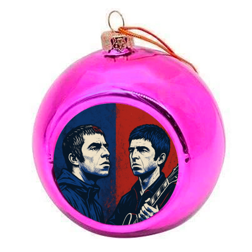 Oasis Reunion 2025 - colourful christmas bauble by Faith Mercer