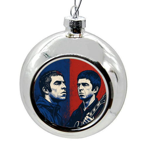 Oasis Reunion 2025 - colourful christmas bauble by Faith Mercer