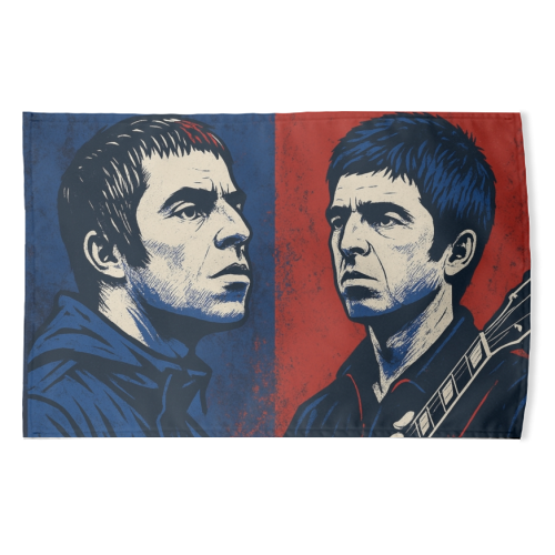 Oasis Reunion 2025 - funny tea towel by Faith Mercer
