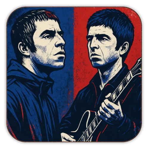 Oasis Reunion 2025 - personalised beer coaster by Faith Mercer
