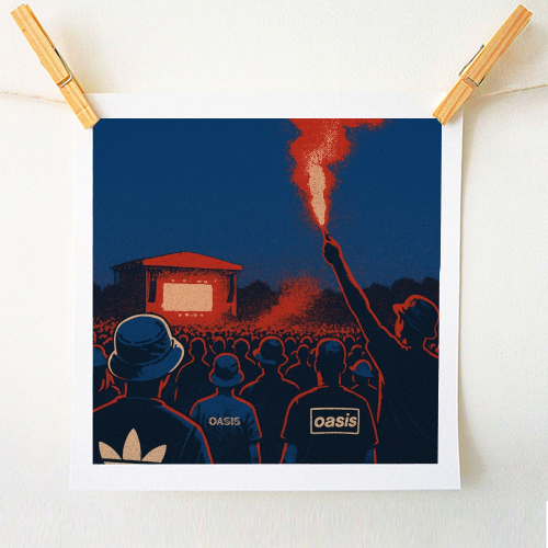 Oasis Reunion - A1 - A4 art print by Faith Mercer