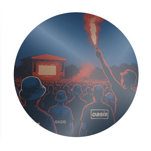 Oasis Reunion - Circle Sticker by Faith Mercer