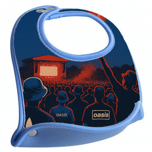 Oasis Reunion - feeding bib by Faith Mercer