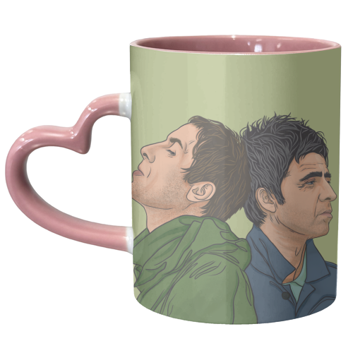 Oasis Reunion - unique mug by Claire Atwood