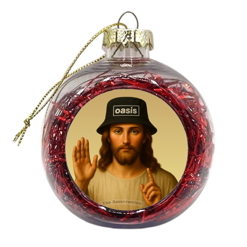 Oasis The Resurrection - xmas bauble by Faith Mercer