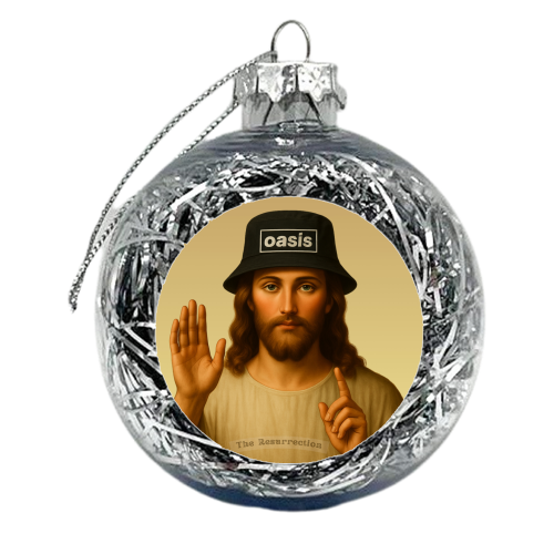 Oasis The Resurrection - xmas bauble by Faith Mercer