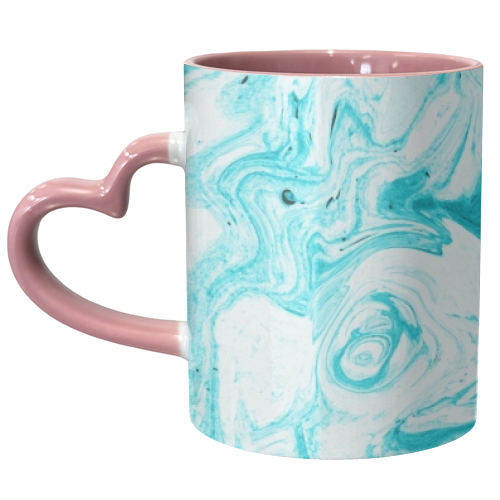 Ocean Blue Marble - unique mug by Uma Prabhakar Gokhale