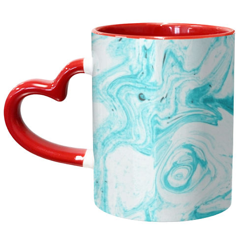 Ocean Blue Marble - unique mug by Uma Prabhakar Gokhale