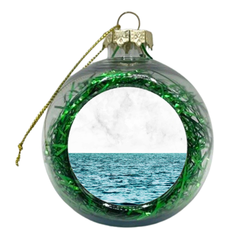 Ocean Marble II - xmas bauble by Uma Prabhakar Gokhale