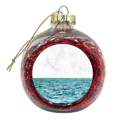 Ocean Marble II - xmas bauble by Uma Prabhakar Gokhale