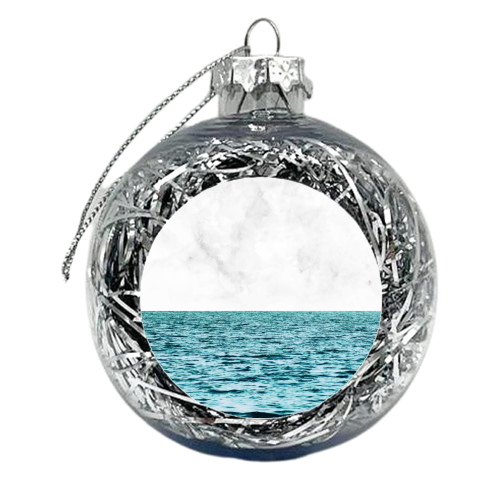 Ocean Marble II - xmas bauble by Uma Prabhakar Gokhale