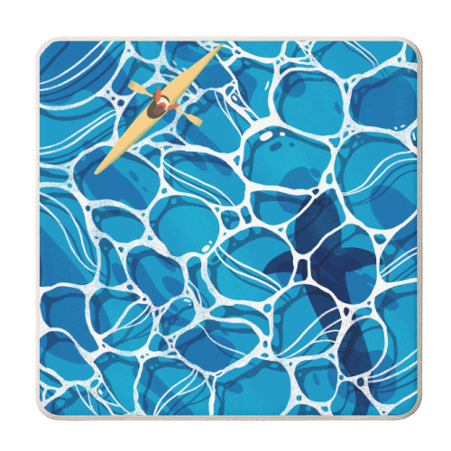 Ocean waves - personalised beer coaster by Frankie Long