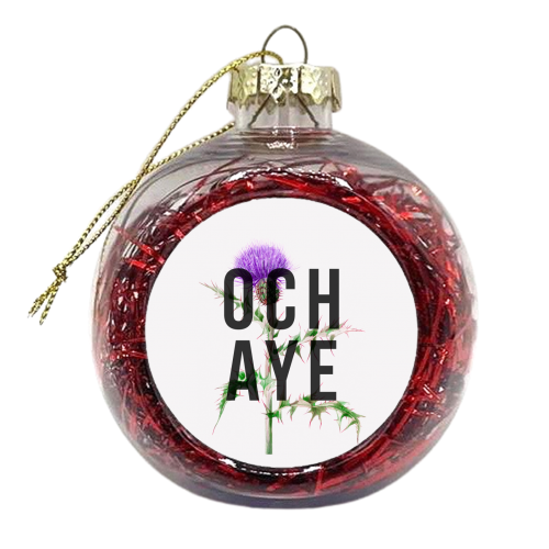 Och Aye - xmas bauble by The 13 Prints
