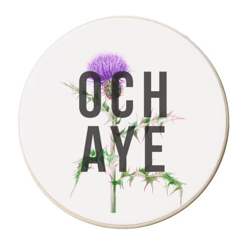 Och Aye - personalised beer coaster by The 13 Prints