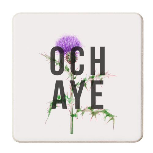 Och Aye - personalised beer coaster by The 13 Prints