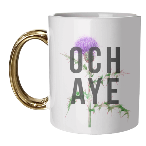 Och Aye - unique mug by The 13 Prints