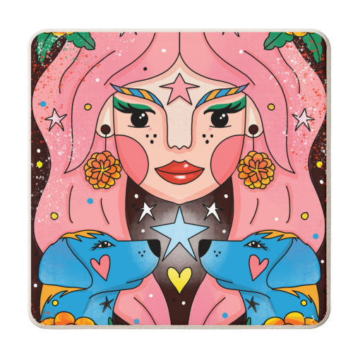 OCTOBER'S CHILD - personalised beer coaster by Nichola Cowdery