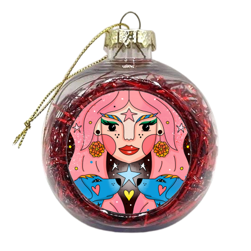 OCTOBER'S CHILD - xmas bauble by Nichola Cowdery