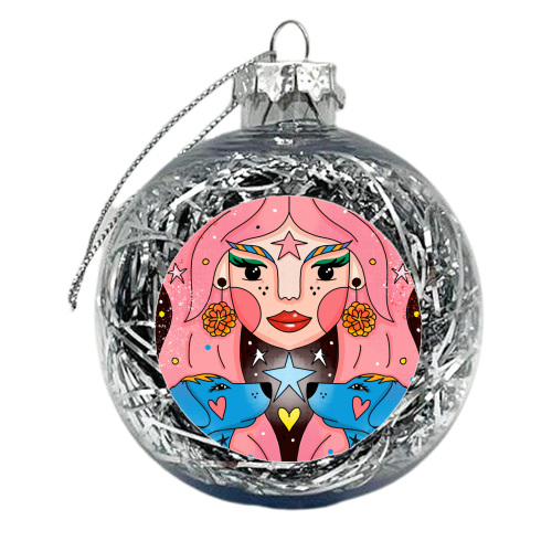 OCTOBER'S CHILD - xmas bauble by Nichola Cowdery