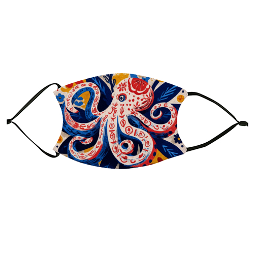 Octopus - face cover mask by DejaReve