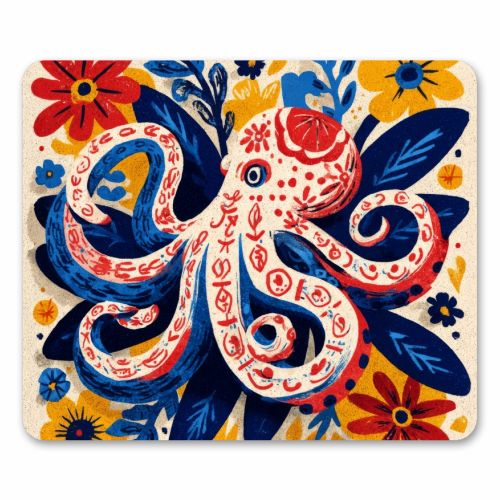 Octopus - mouse mat by DejaReve