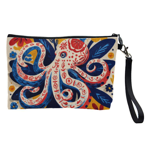Octopus - pretty makeup bag by DejaReve
