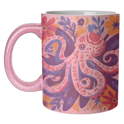 Octopus - unique mug by DejaReve
