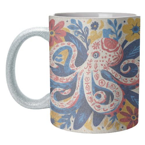 Octopus - unique mug by DejaReve