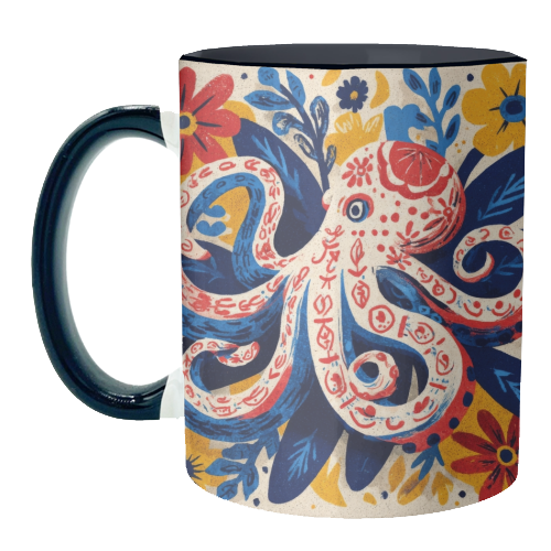 Octopus - unique mug by DejaReve