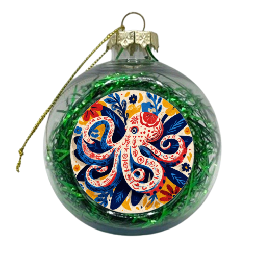 Octopus - xmas bauble by DejaReve