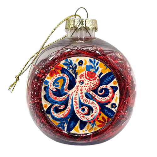 Octopus - xmas bauble by DejaReve