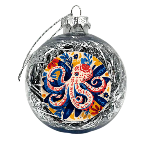 Octopus - xmas bauble by DejaReve