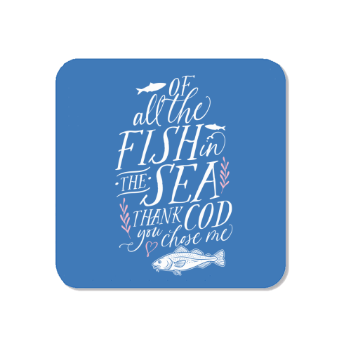 Of All The Fish In The Sea, Thank Cod You Chose Me - Magnet by Claire Atwood