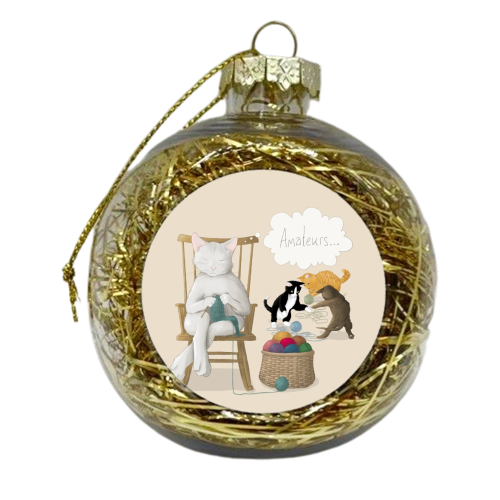 Of Cats And Yarn - xmas bauble by Silje Kristin