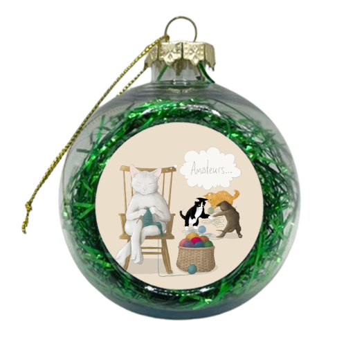Of Cats And Yarn - xmas bauble by Silje Kristin