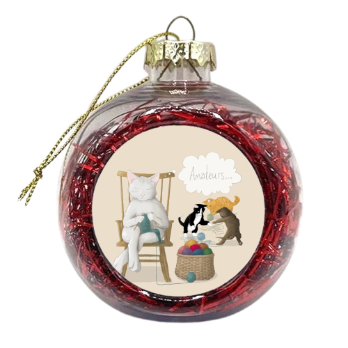 Of Cats And Yarn - xmas bauble by Silje Kristin