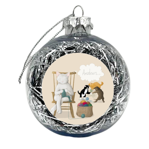 Of Cats And Yarn - xmas bauble by Silje Kristin