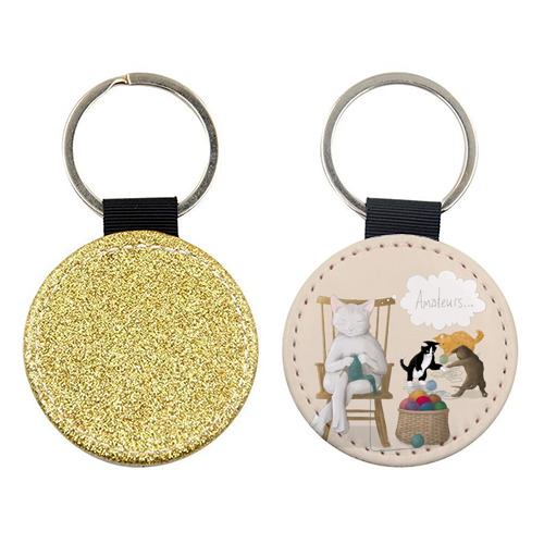 Of Cats And Yarn - keyring by Silje Kristin