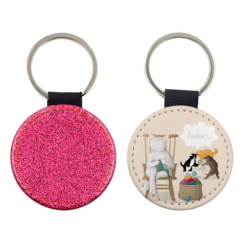 Of Cats And Yarn - keyring by Silje Kristin