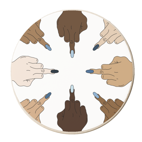 Off You F*ck - personalised beer coaster by Kim Doodle