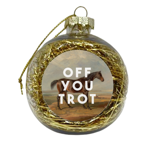 Off You Trot - xmas bauble by The 13 Prints
