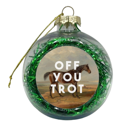 Off You Trot - xmas bauble by The 13 Prints