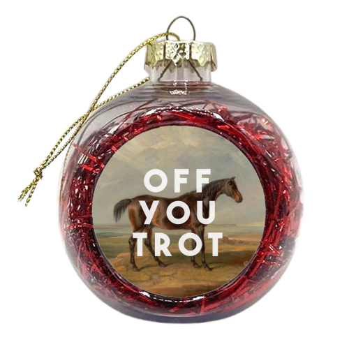 Off You Trot - xmas bauble by The 13 Prints