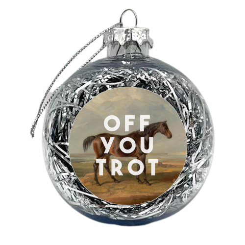 Off You Trot - xmas bauble by The 13 Prints