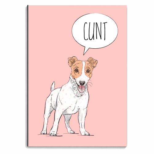 Offensive Jack Russell Comment - personalised A4, A5, A6 notebook by Adam Regester