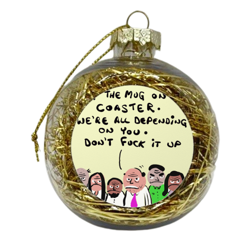 Office Banter - xmas bauble by David Black