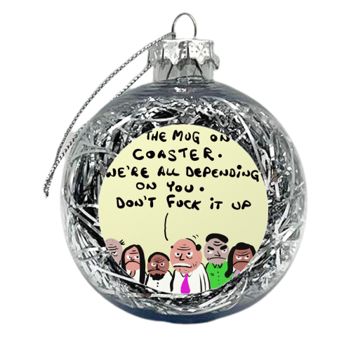 Office Banter - xmas bauble by David Black