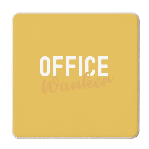 Office Wanker - personalised beer coaster by Giddy Kipper