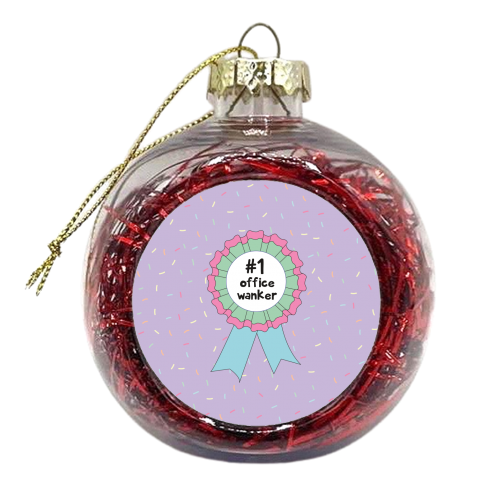 Office Wanker - xmas bauble by Laura Lonsdale