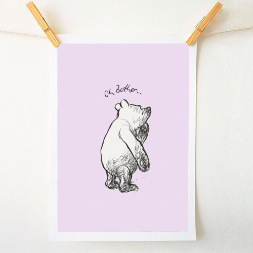 Oh Bother - A1 - A4 art print by Ms Doodle